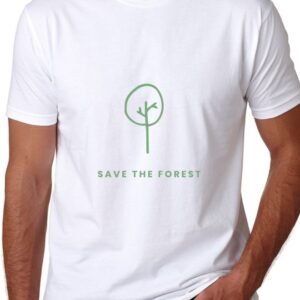 T-Shirt with slogan “Save the forest”